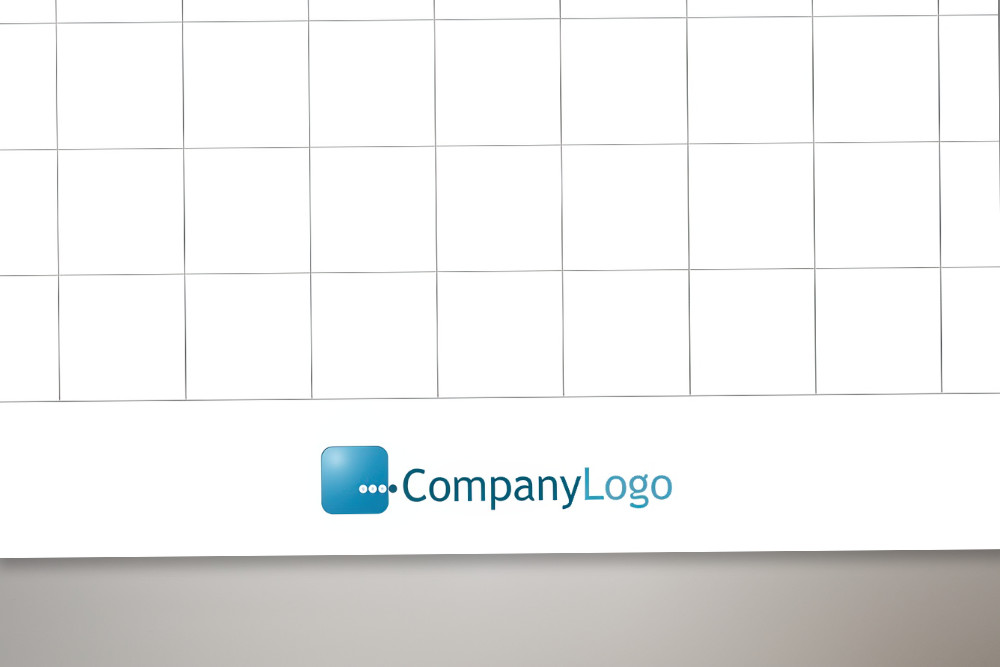 Flipchart-Druck mit Firmenlogo