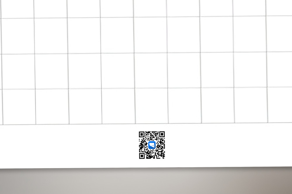 Flipchart-Druck mit QR-Code